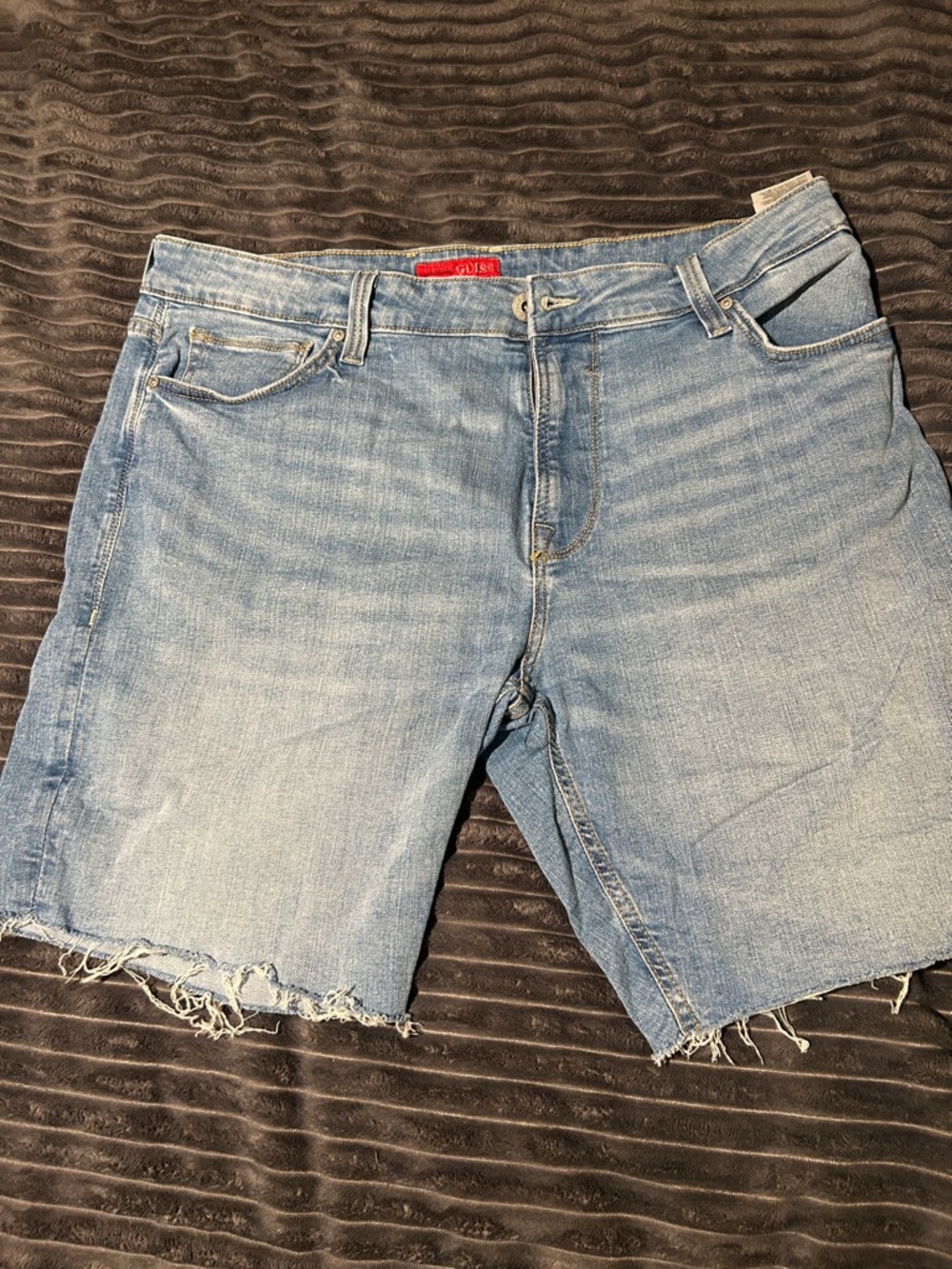 Levi's Light Blue Denim Shorts with Contrast Stitching